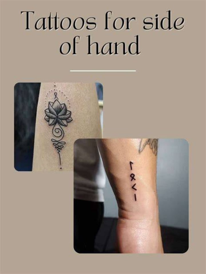 83 Side Hand Tattoos for Men & Women TattooGlee Side hand tattoos