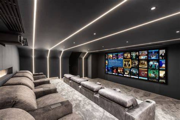 A cinema room is one of its many amenities