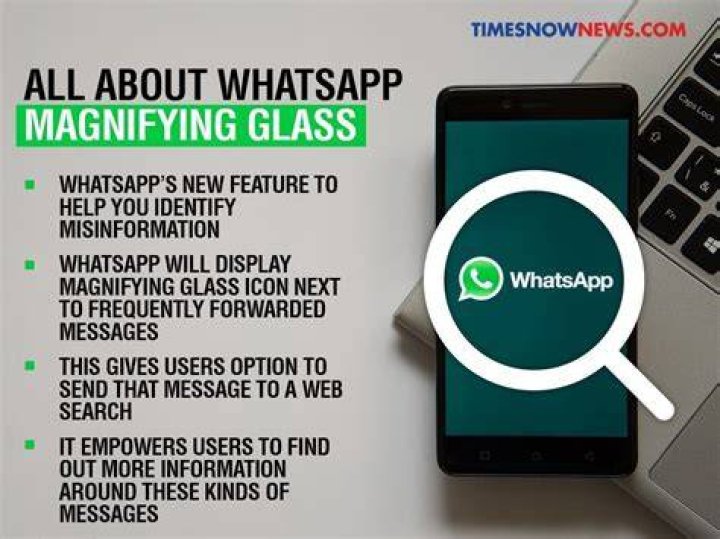 A magnifying glass in WhatsApp will let you uncover hoax texts