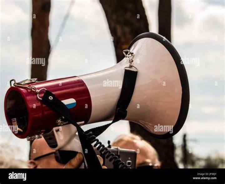 A megaphone was used in Victoria Park to ensure people don't linger in the sunshine over the weekend