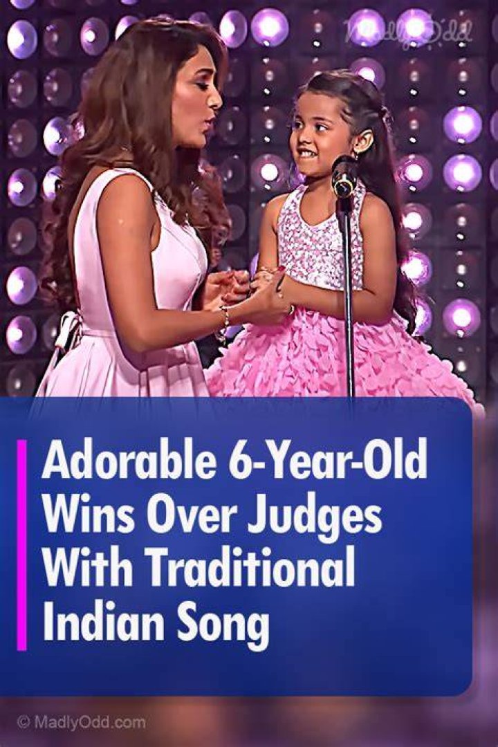 Adorable 6YearOld Wins Over Judges With Traditional Indian Song in