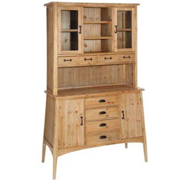 Alacena Malcolm en Madera de Abeto Natural 8 Cajones 47 x 120 x 199 cm Madera, Madera natural