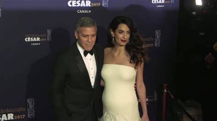 Amal Clooney, pregnant with twins, February 2017 Maternity evening