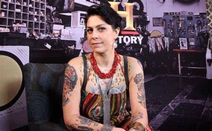 American Pickers star Danielle Colby went pantless in sheer lingerie