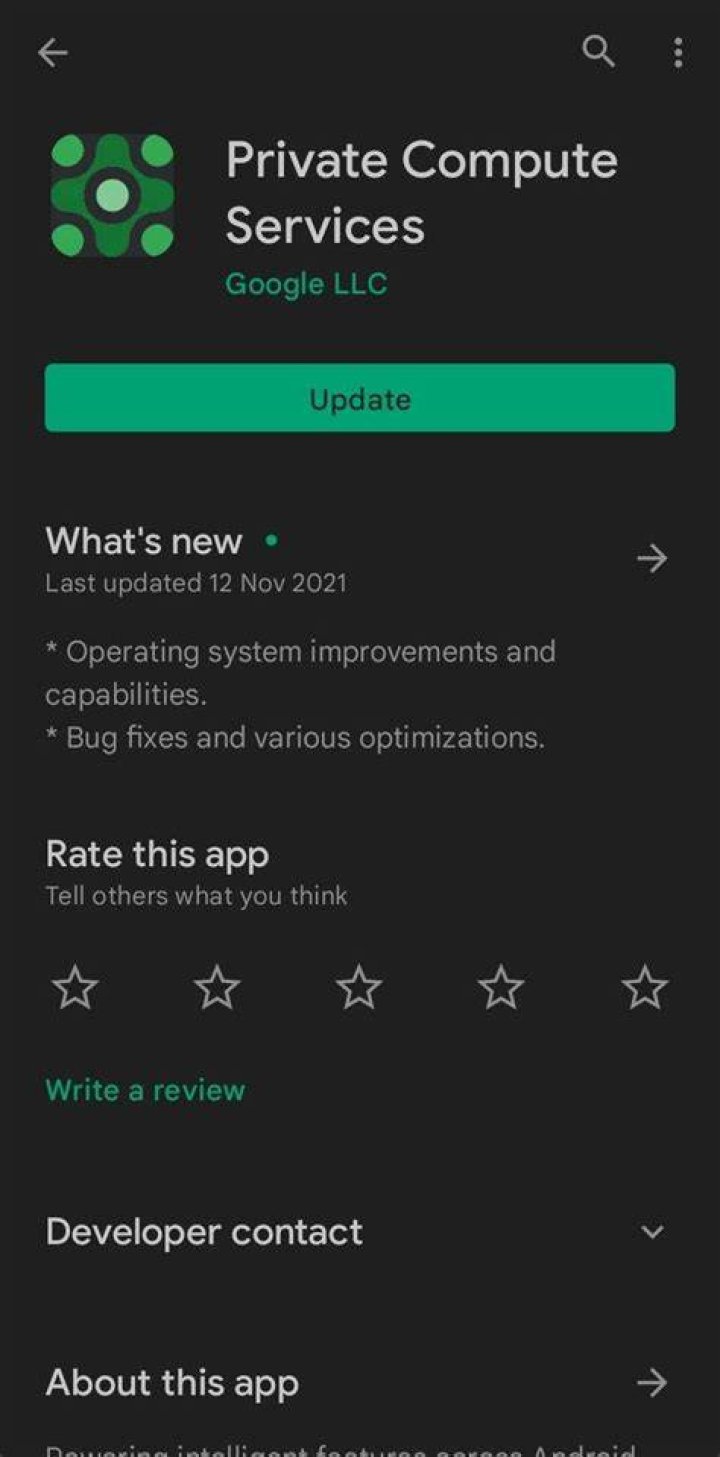 Android12 Private Compute Services Samsung Members