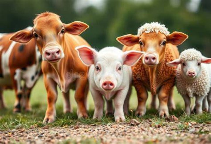 Animals like pigs and cows live on the farm. Photo by Daney Cabrera