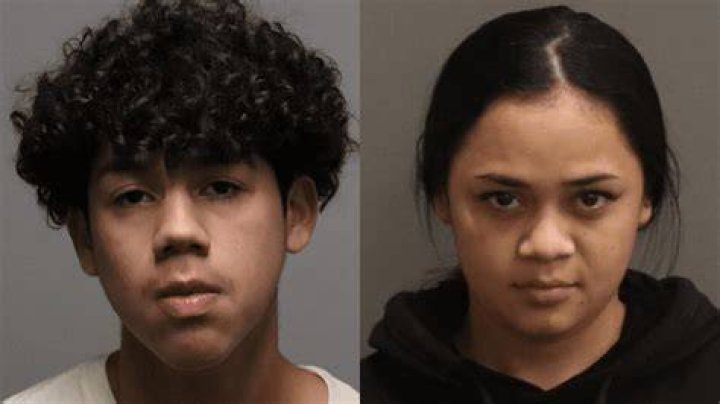 Another teen was arrested at the scene (pictured)