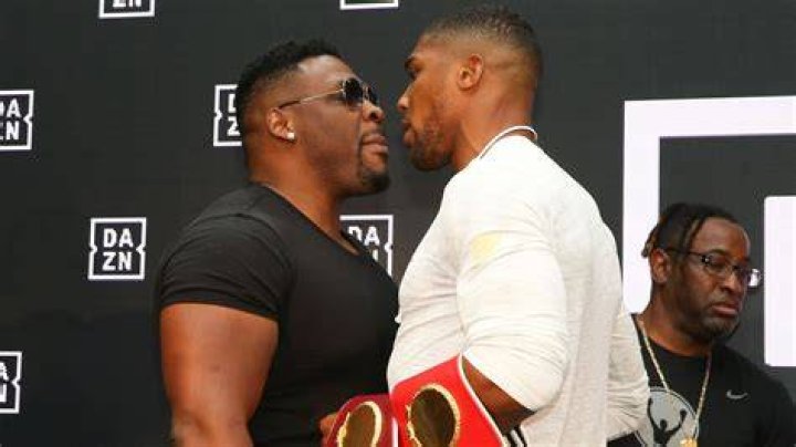 Anthony Joshua and Jarrell Miller engaged in a war of words in Saudi Arabia