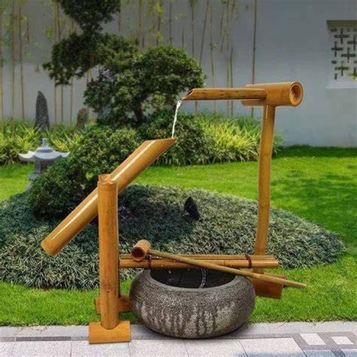 bamboo water fountain
