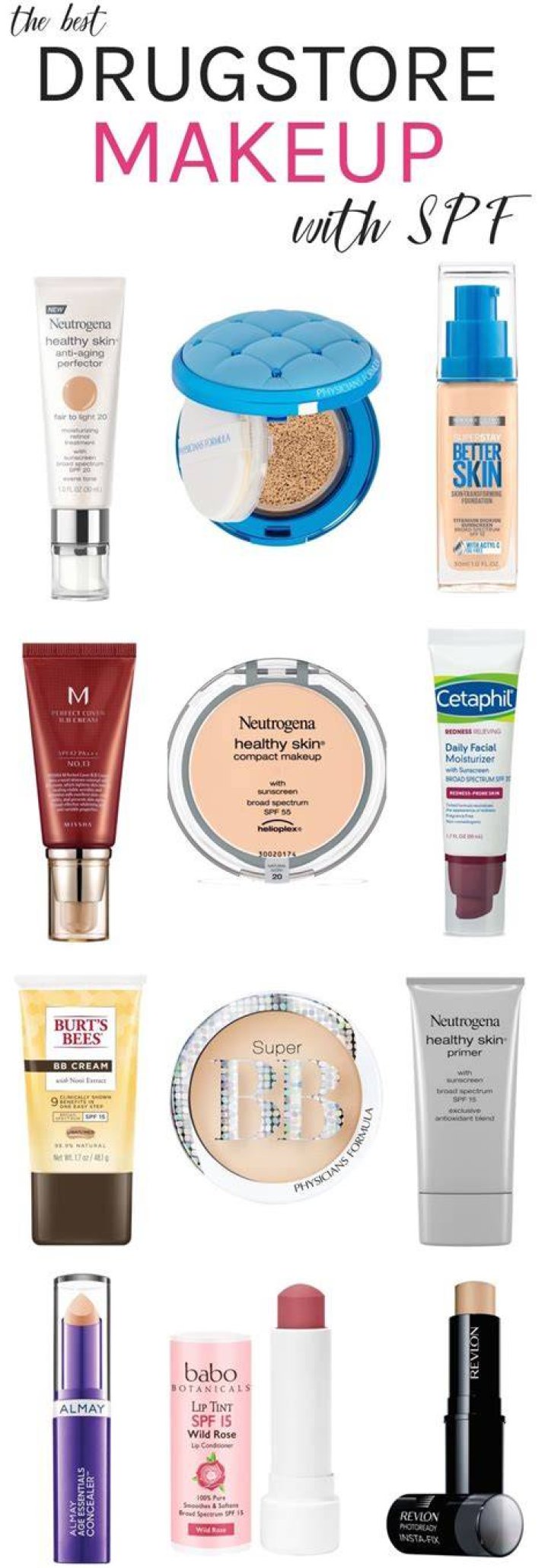 Best Makeup With SPF Drugstore to HighEnd (For Every Skin Type)