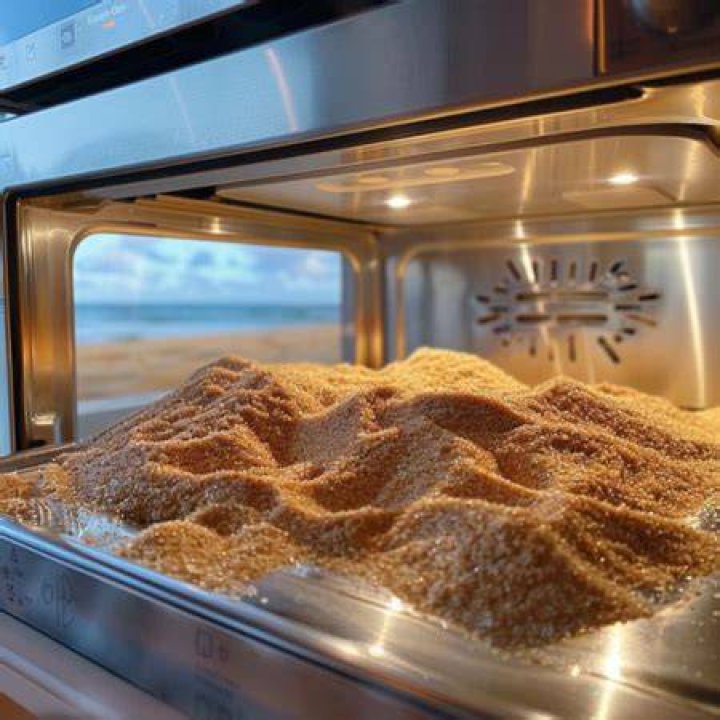 Can you microwave sand to dry it?
