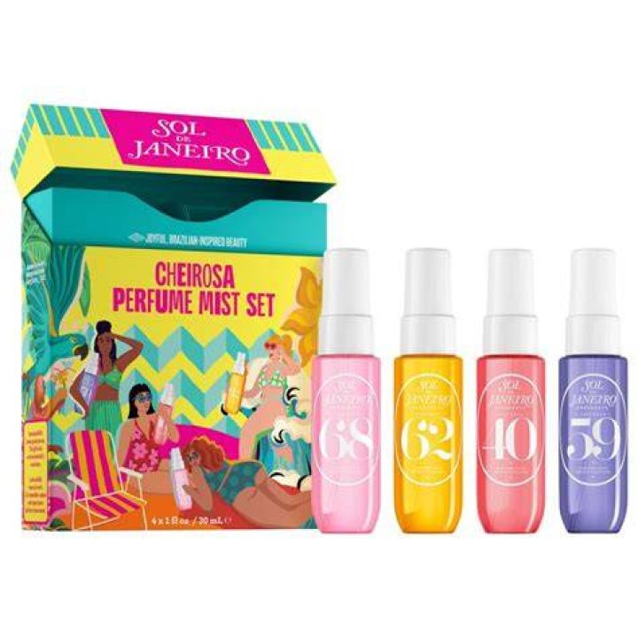 Cheirosa Travel Perfume Set 4Piece Gift Set Sol de Janeiro
