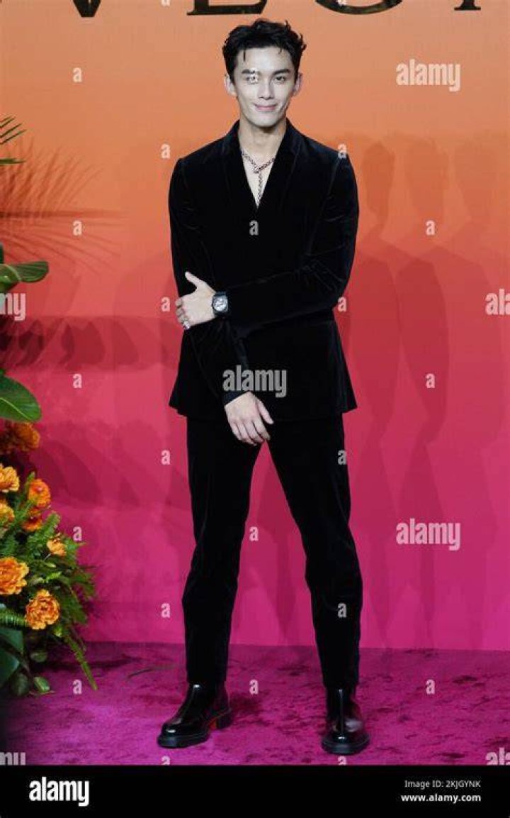 Chinese actor Leo Wu attended the red carpet of the BVLGARI activity in Shanghai, China, 24