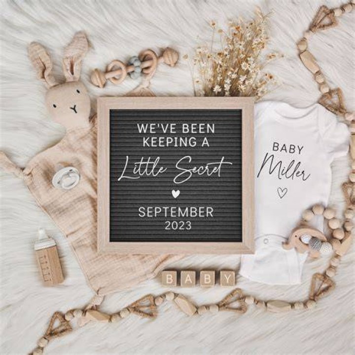 Clare made the baby announcement on social media last week with a video that showed her and her husband Ryan hanging laundry out to dry
