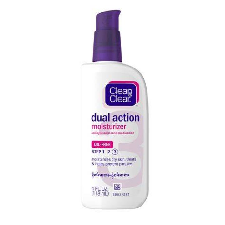 Clean & Clear, Dual Action Moisturizer, Salicylic Acid Acne Medication, 4 fl oz (118 ml) iHerb