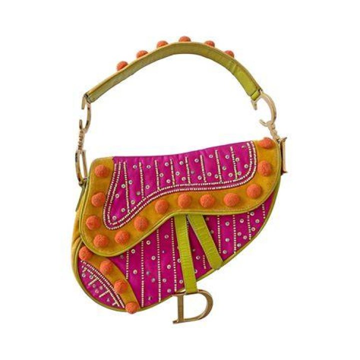 colorful saddle bag