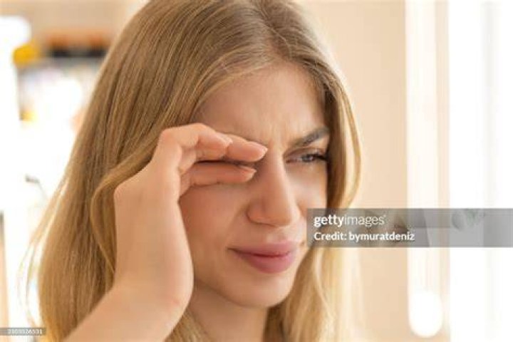 Constantly rubbing her eyes with a hanky hide the lack of tears