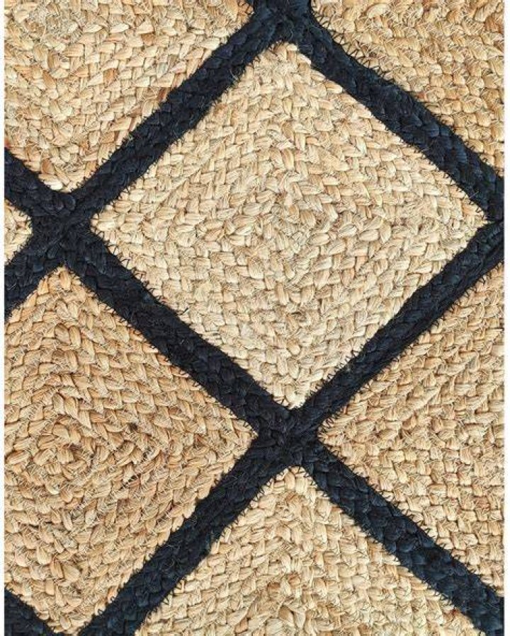 criss-cross jute rug
