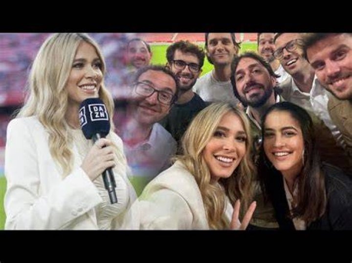 Diletta shared a snap of her interviewing Sevilla star Ivan Rakitic