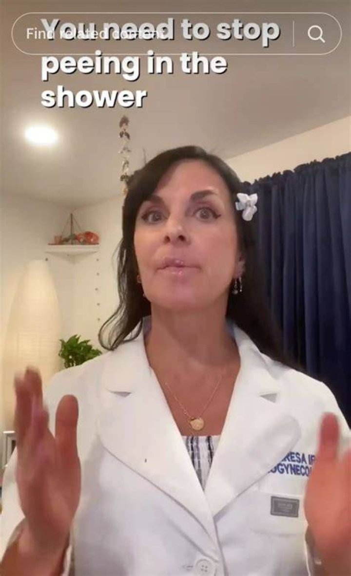 Dr Alicia said peeing in the shower can send your body the wrong signals