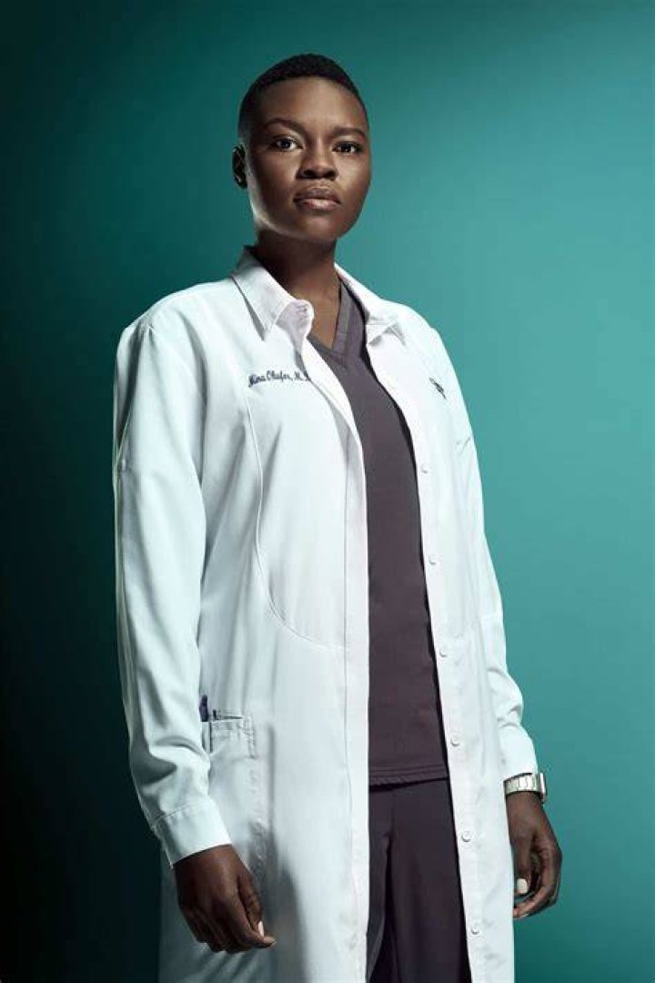 Dr Mina Okafor is played by actress Shaunette Ren&eacute;e Wilson