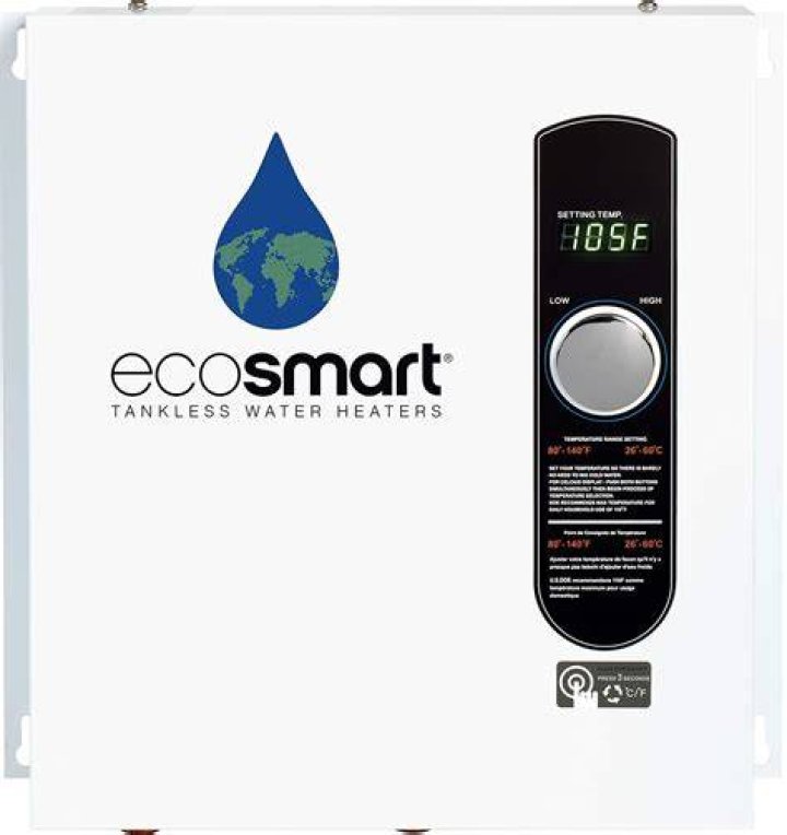 EcoSmart ECO Electric Tankless Water Heater, KW at Volts with Patented Self Modulating Technology , x x