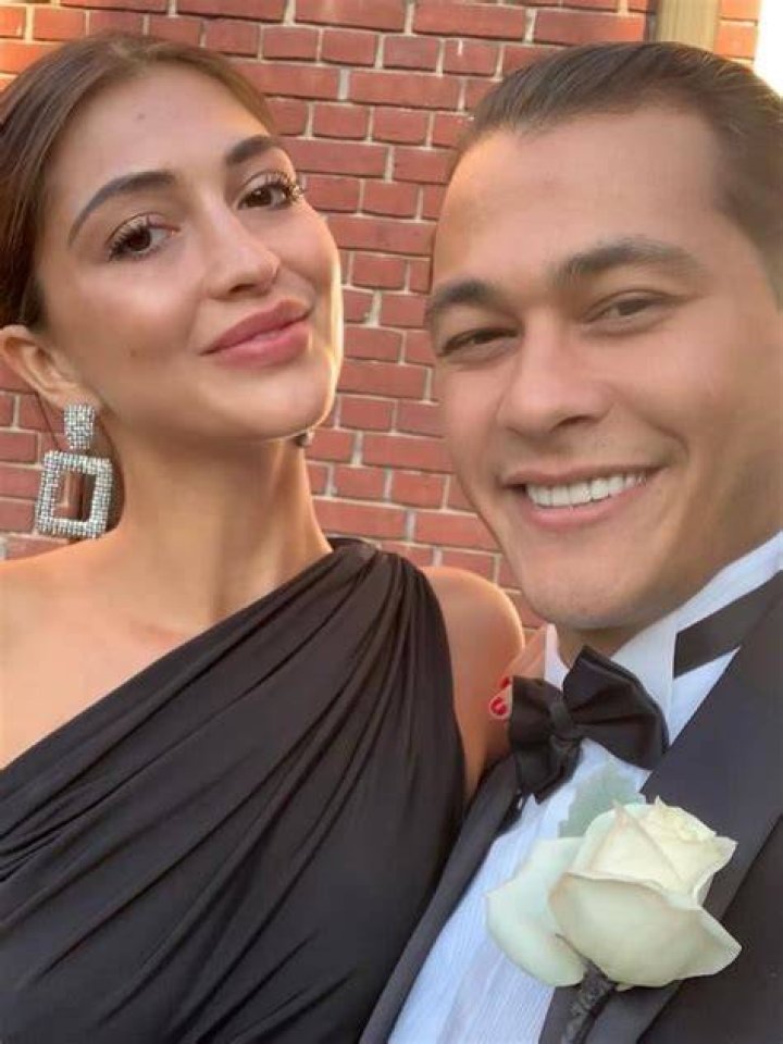 Emilio with his ex, Rachel Emmons, who was dumped via text message