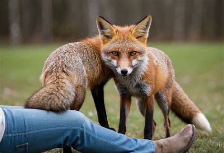 Even foxes wag their tail when happy or excited! Diane Foxington