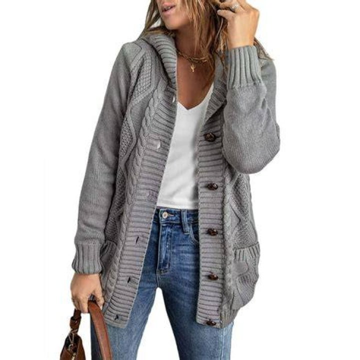 Eytino Hooded Cardigan Sweater