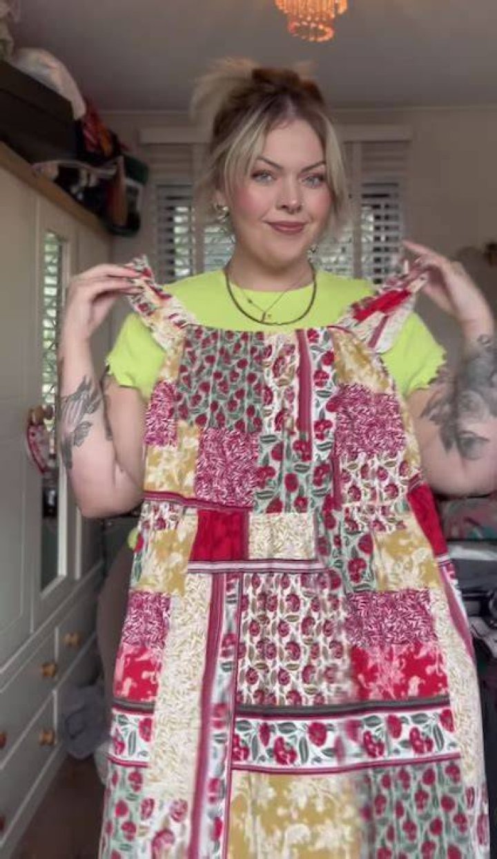 Fashionista Poppy Adams says she wants to be buried in the striped co-ord