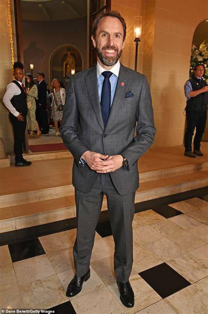 Gareth Southgate wore a dapper Percival suit and polka dot tie for England's Euro 2020 opener