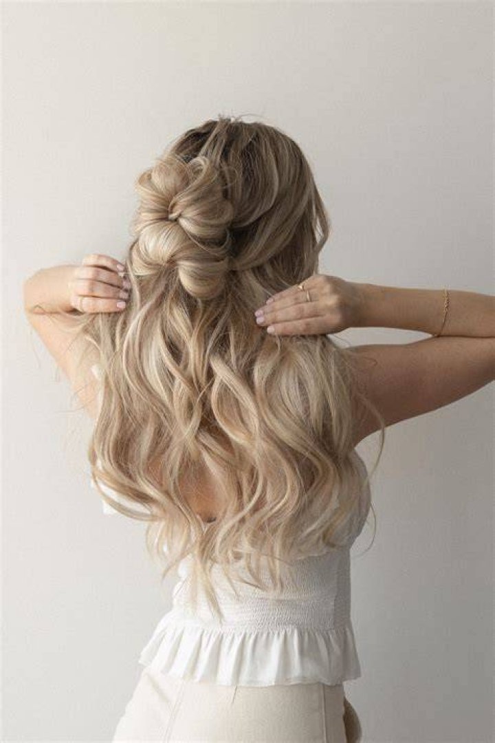 Half-Up, Half-Down Hairstyle