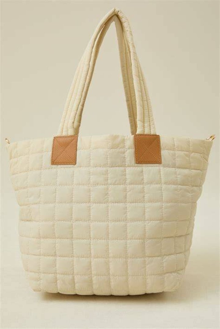 ivory travel tote