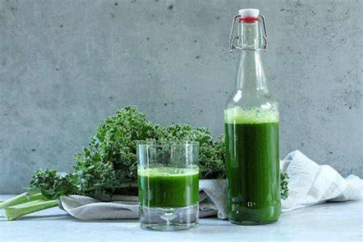 Kale and cucumber juice