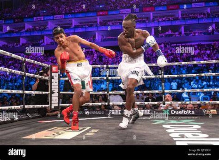 KSI and Luis Alcaraz Pineda at the pre-fight press conference