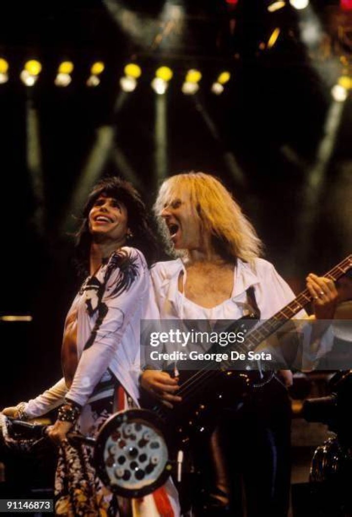 (L-R) Steven Tyler and Joe Perry of Aerosmith performing during Day 2 of Bud Light Super Bowl Music Fest at State Farm Arena in Atlanta, Georgia, on February 1, 2019