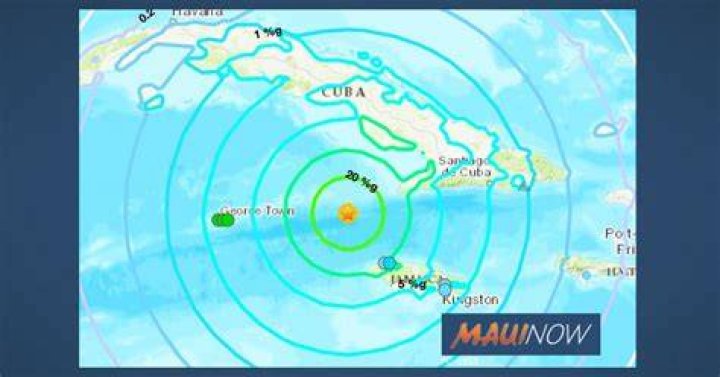 Large 7.7 Cuba Earthquake Maui Now