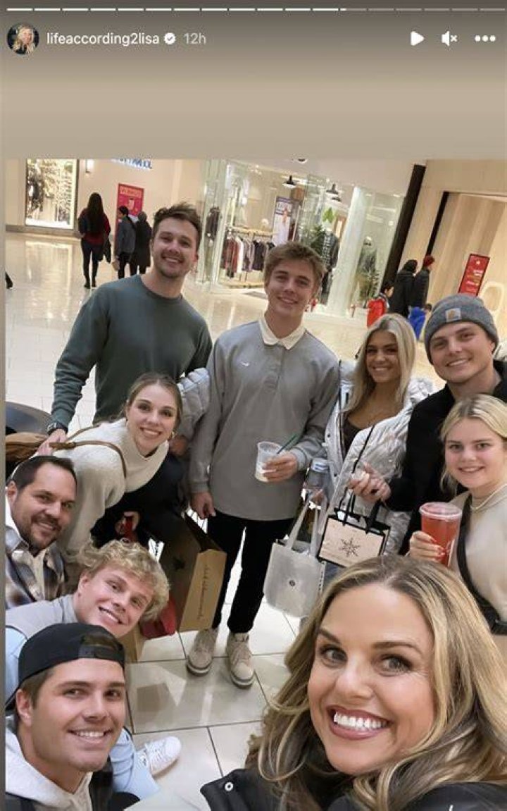 Lisa Wilson shares an Instagram update from a spin class on Tuesday