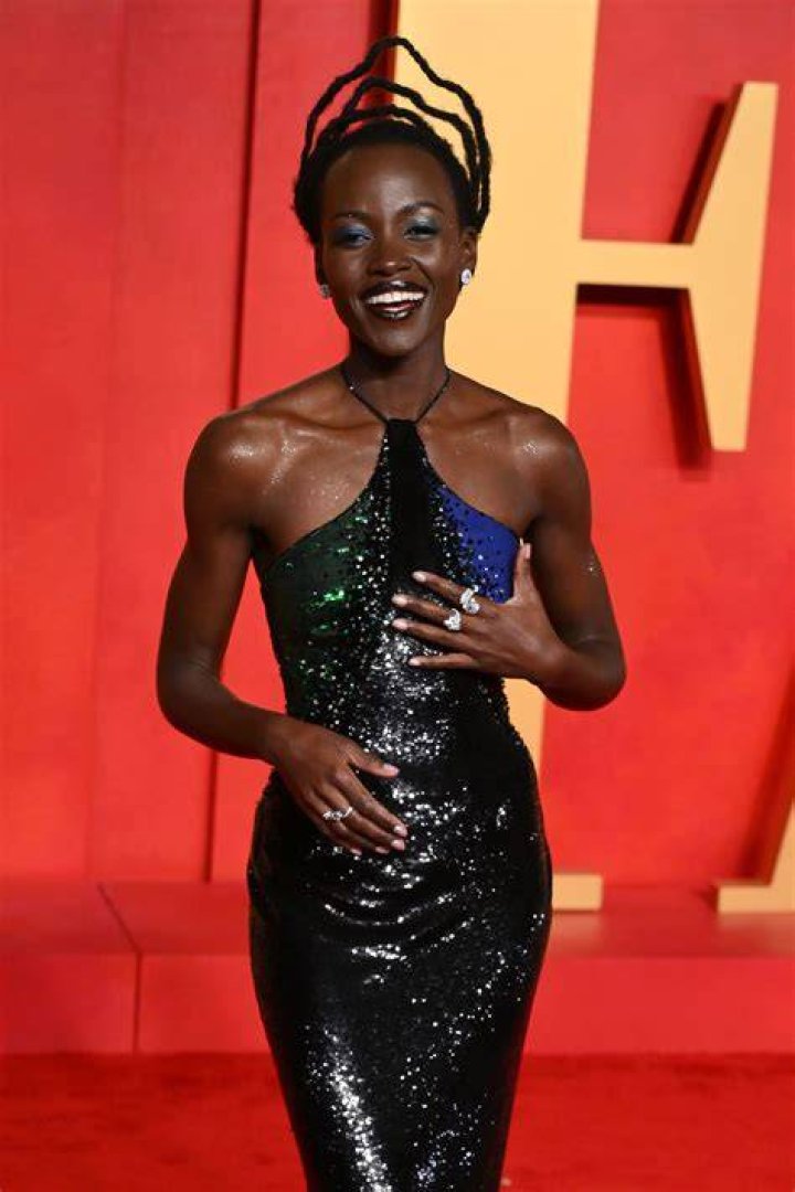 Lupita Nyong'o - red shoes