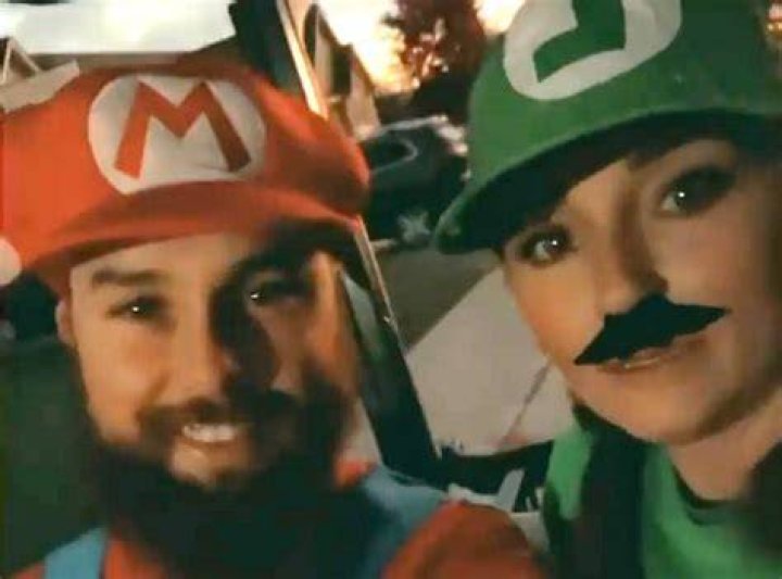Maci went as Luigi, while her husband Taylor McKinney went as Mario