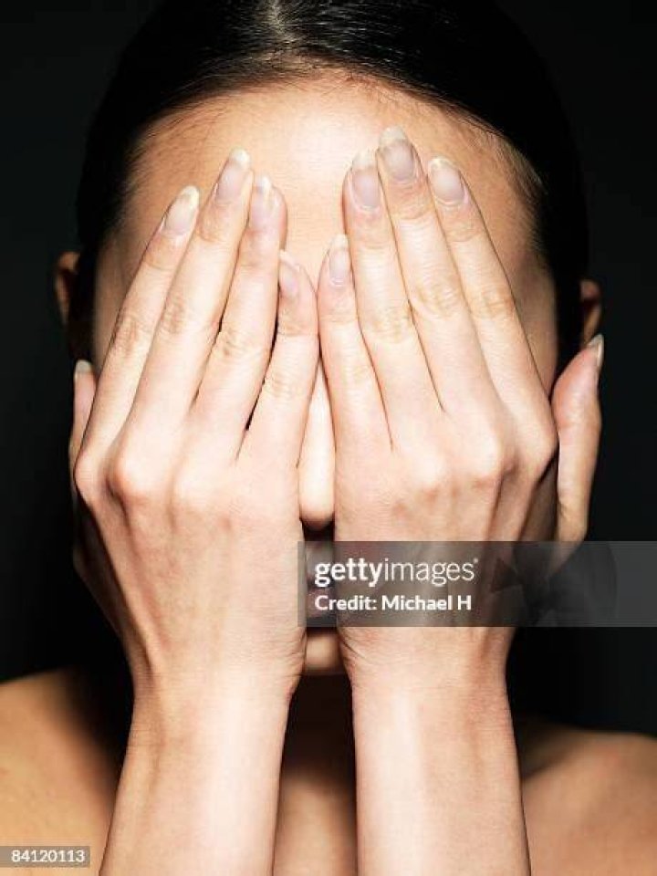 Mairead even covered her face with the hand to 'render herself invisible'