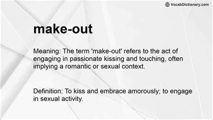 Make out Meaning YouTube