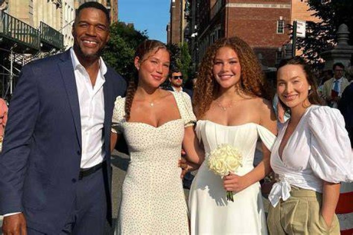 Michael Strahan was with his girlfriend Kayla Quick, running errands
