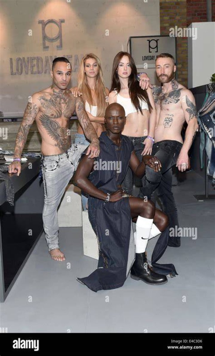 Model Papis Loveday poses for the cameras at the 'Movie meets Media' event during the Munich fim