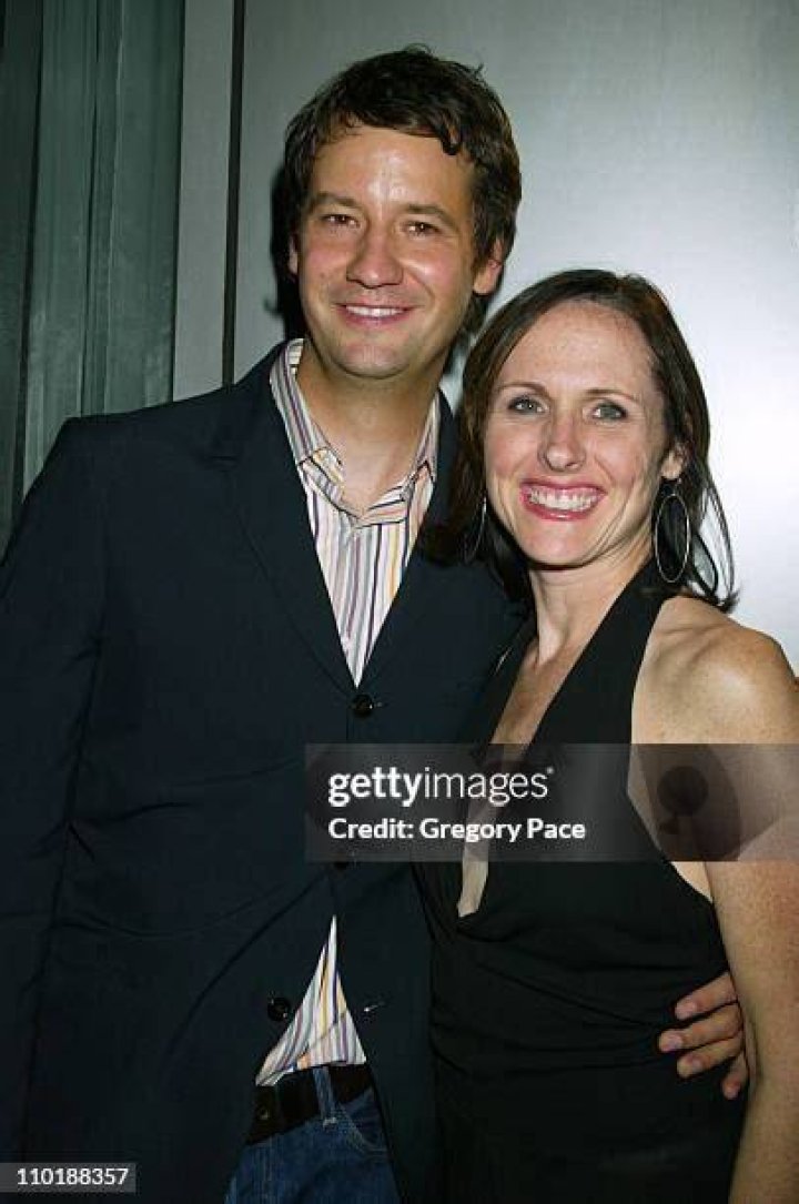 Molly Shannon And Fiance Fritz Chestnut At Premiere Of The Music Man, Ny 2102003, By Cj Contino