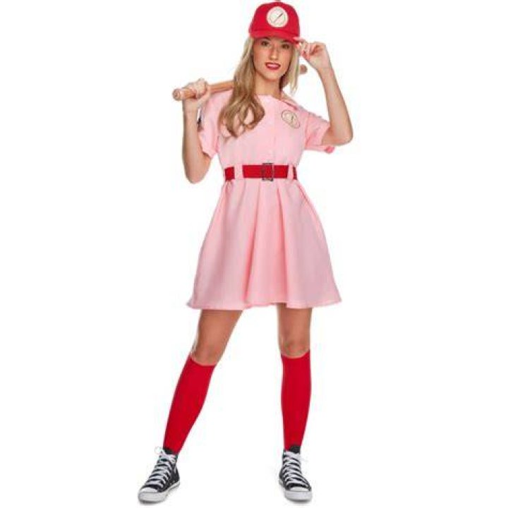 Morph Womens Baseball Costume Pink Dress Halloween costume For Women Small