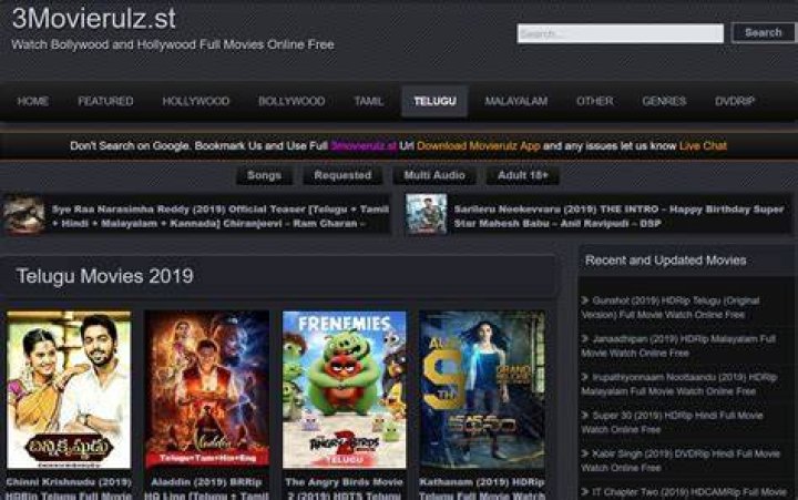 Movie rulz Bollywood,Telugu,Tamil movies [2022 updated] techtodayinfo