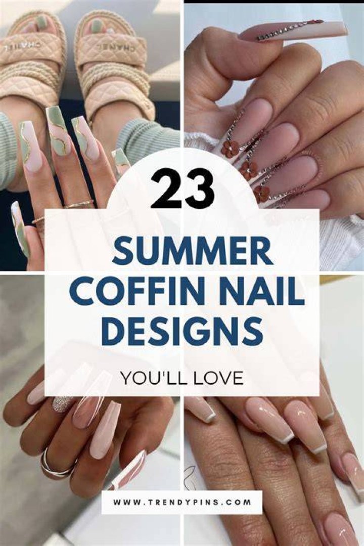 Nail Designs For Summer Coffin Shape Daily Nail Art And Design
