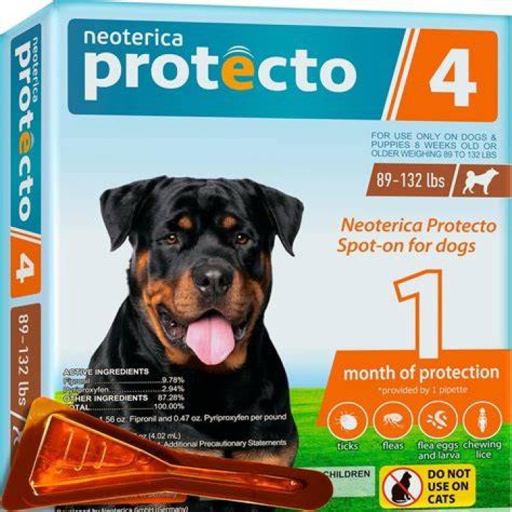 Neoterica Protecto 4 Flea and Tick Prevention for Dogs & Puppies