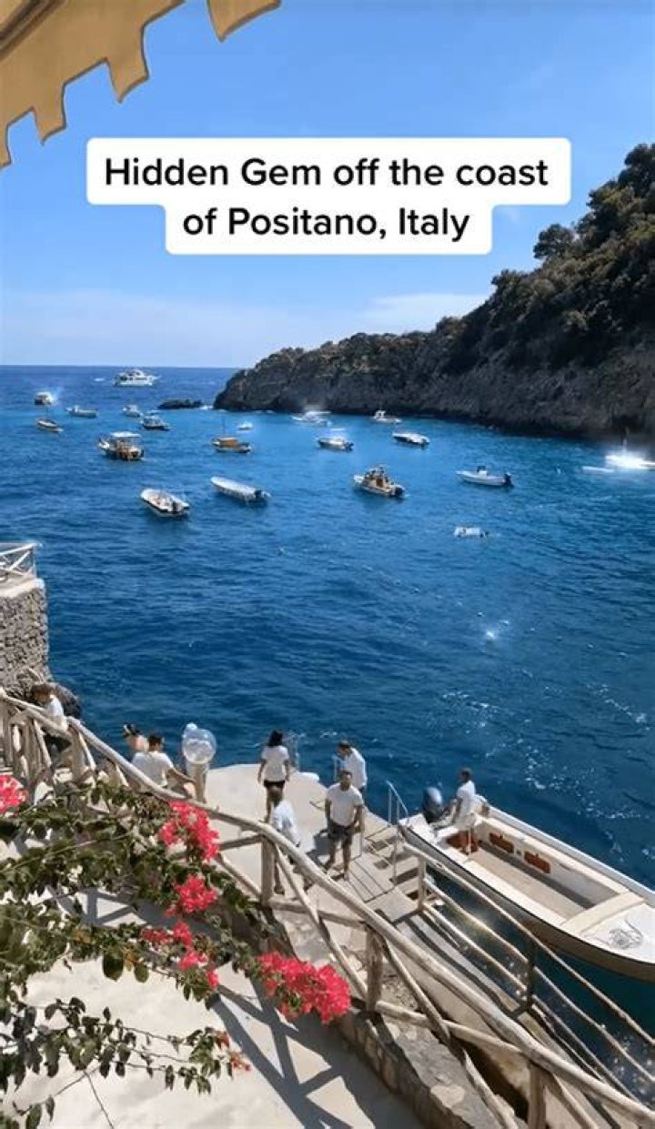 Nerano in Italy has been described as one of the "most beautiful beaches" by holidaymakers
